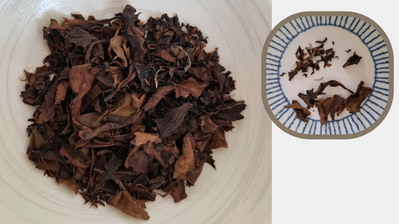 たつみ茶園の「ポット出し和紅茶」の茶葉